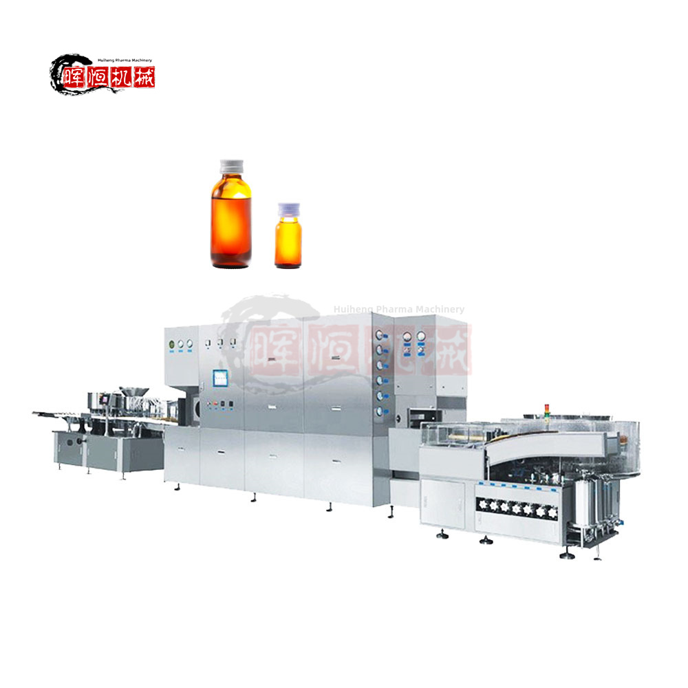 Pharmaceutical Vial Bottle Syrup Oral Liquid Washing Filling Capping Machine