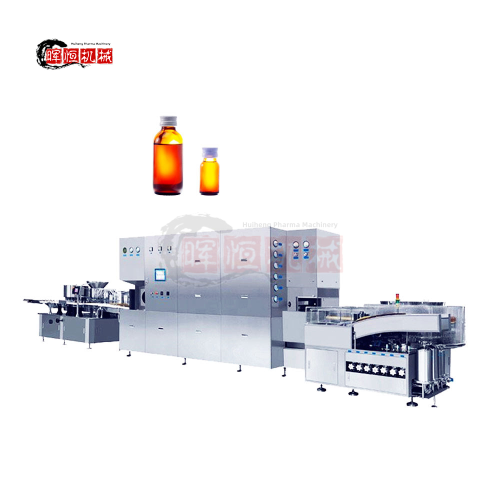 Glass and Plastic Bottle Syrup Oral Liquid Filling Capping Machine